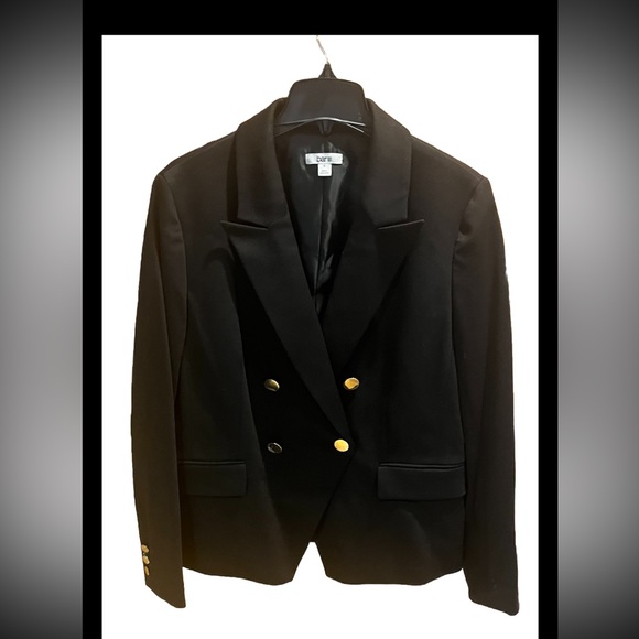 Bar III Black Faux Double-Breasted Blazer Jacket ~ Size 16 - NWT - Picture 1 of 11